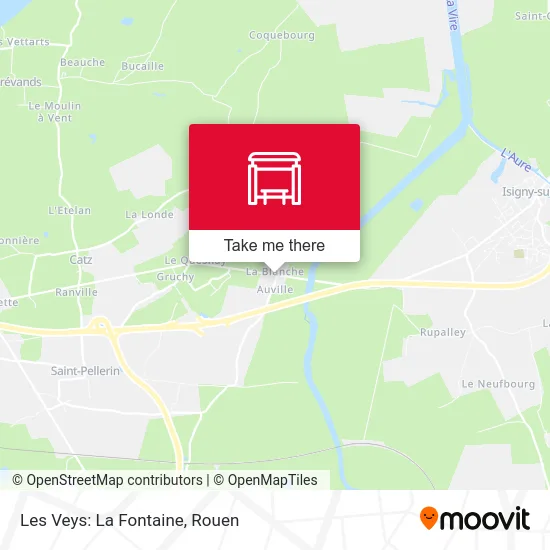 Les Veys: La Fontaine map