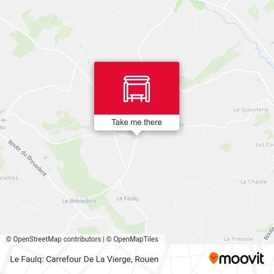 Le Faulq: Carrefour De La Vierge map