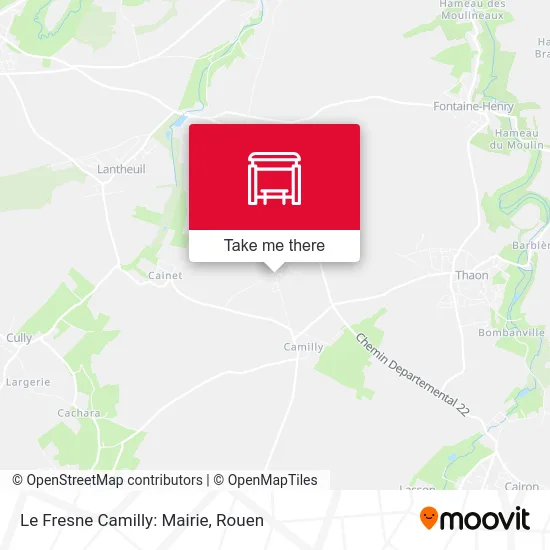 Le Fresne Camilly: Mairie map