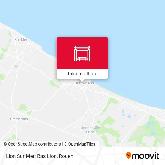 Mapa Lion Sur Mer: Bas Lion