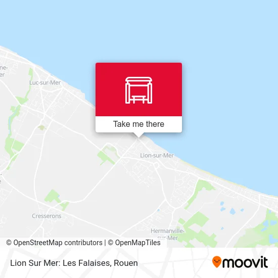 Mapa Lion Sur Mer: Les Falaises