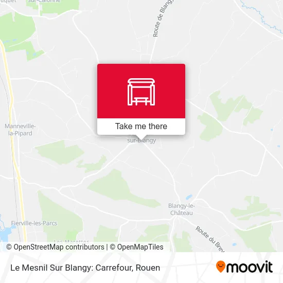 Le Mesnil Sur Blangy: Carrefour map