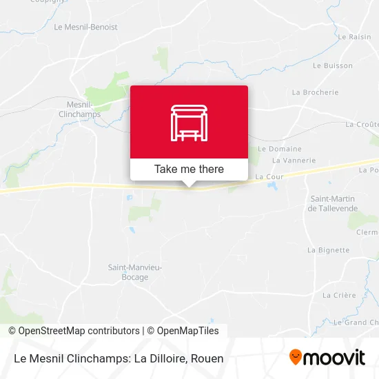 Le Mesnil Clinchamps: La Dilloire map