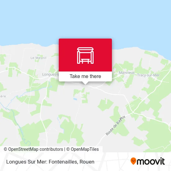 Longues Sur Mer: Fontenailles map