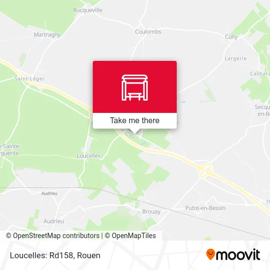 Mapa Loucelles: Rd158
