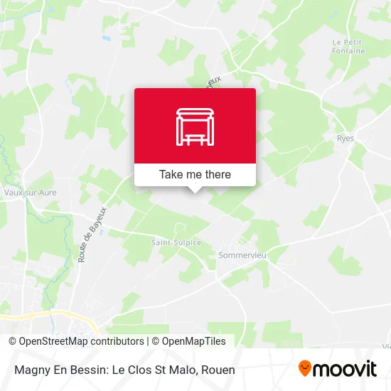Magny En Bessin: Le Clos St Malo map