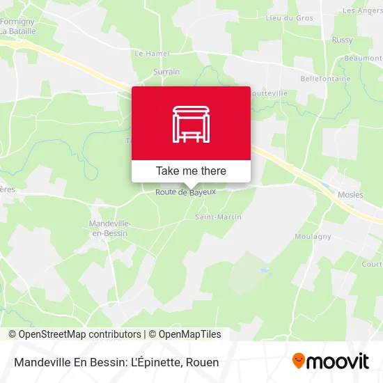 Mandeville En Bessin: L'Épinette map