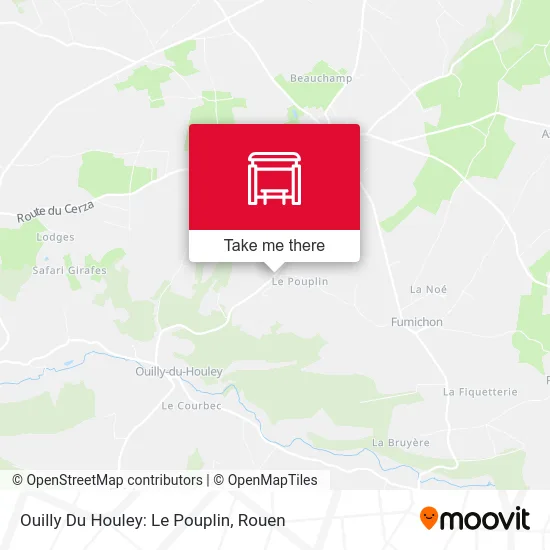 Ouilly Du Houley: Le Pouplin map