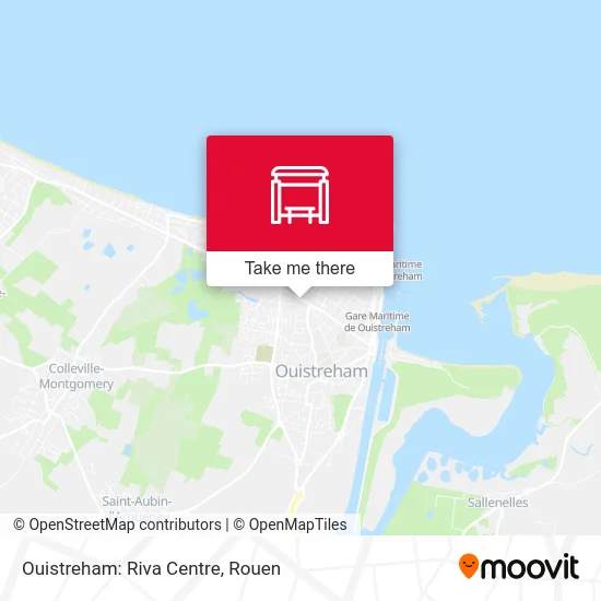 Ouistreham: Riva Centre map