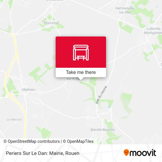 Periers Sur Le Dan: Mairie map