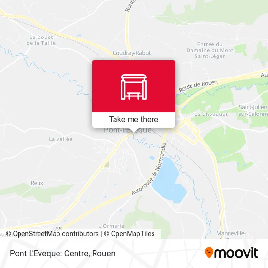 Pont L'Eveque: Centre map