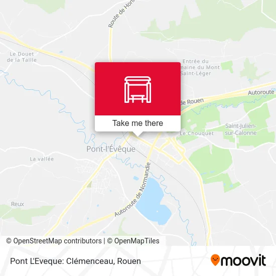 Pont L'Eveque: Clémenceau map