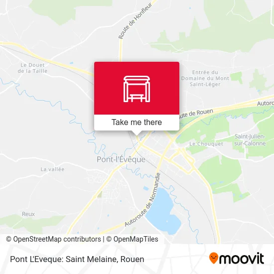 Pont L'Eveque: Saint Melaine map