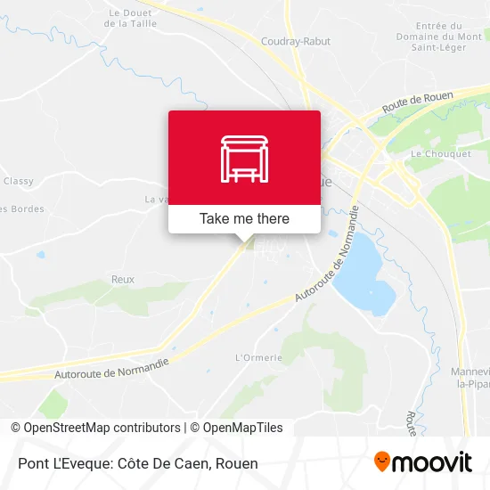 Pont L'Eveque: Côte De Caen map