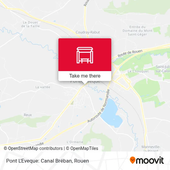 Pont L'Eveque: Canal Bréban map