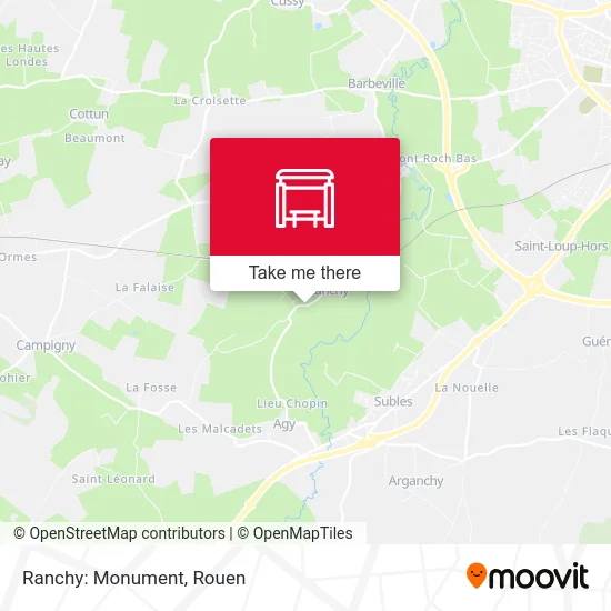 Mapa Ranchy: Monument