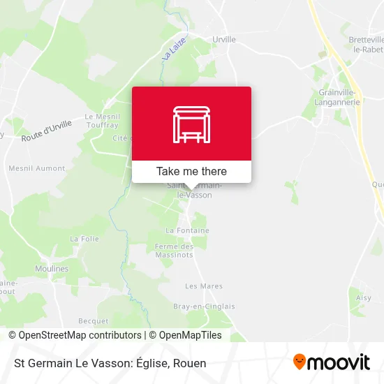 St Germain Le Vasson: Église map