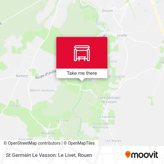 St Germain Le Vasson: Le Livet map