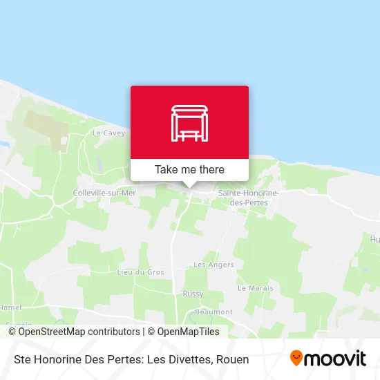 Ste Honorine Des Pertes: Les Divettes map