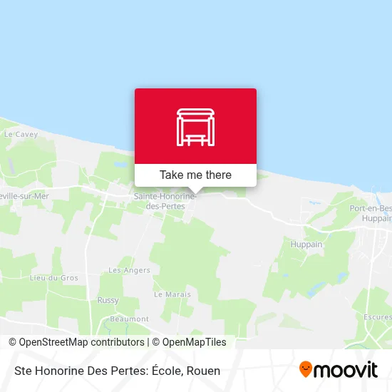 Ste Honorine Des Pertes: École map