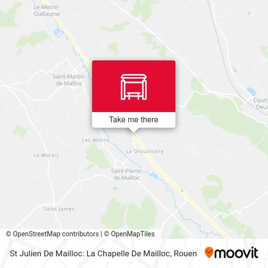 St Julien De Mailloc: La Chapelle De Mailloc map