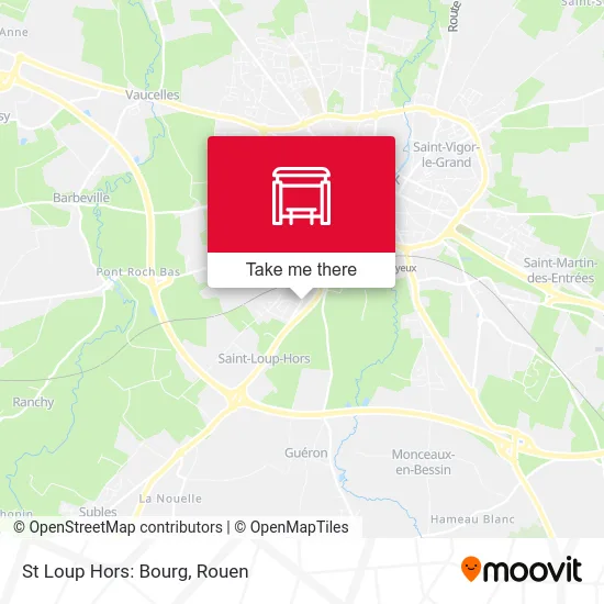 St Loup Hors: Bourg map