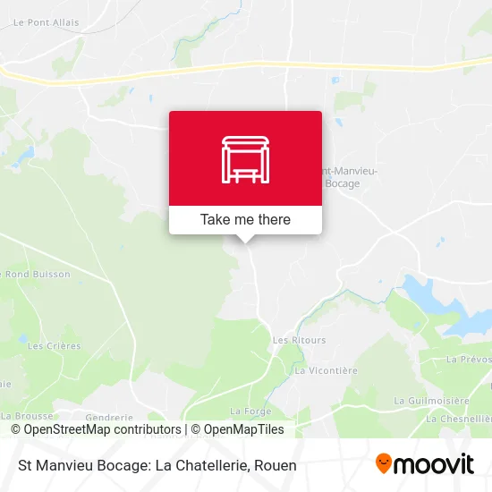 Mapa St Manvieu Bocage: La Chatellerie