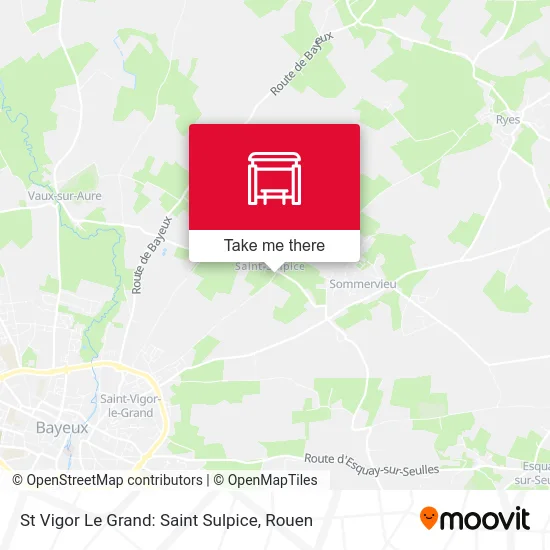 Mapa St Vigor Le Grand: Saint Sulpice