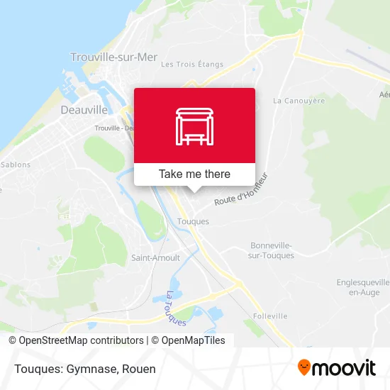 Mapa Touques: Gymnase