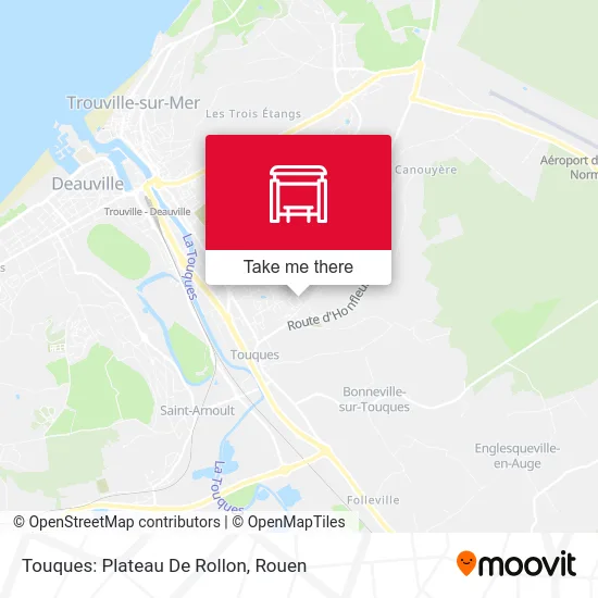 Mapa Touques: Plateau De Rollon