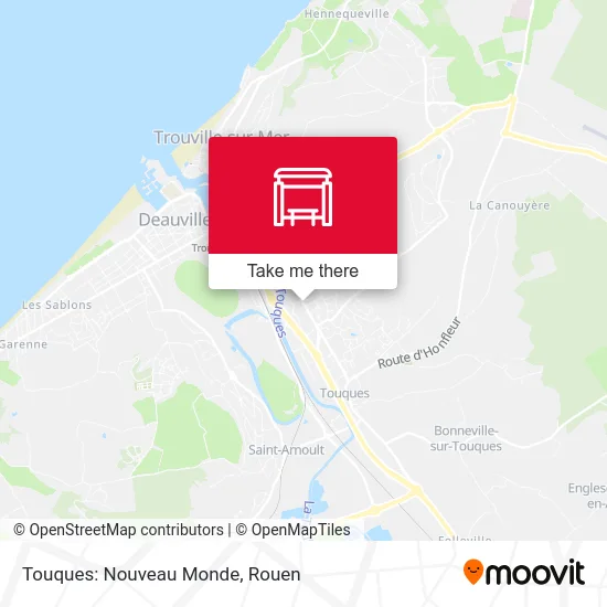 Touques: Nouveau Monde map