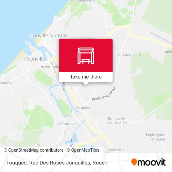 Touques: Rue Des Roses Jonquilles map