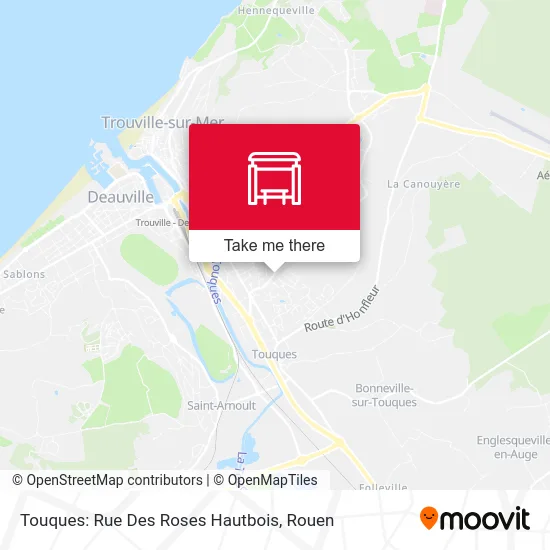 Touques: Rue Des Roses Hautbois map