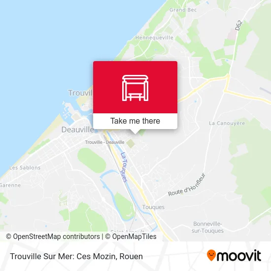 Mapa Trouville Sur Mer: Ces Mozin