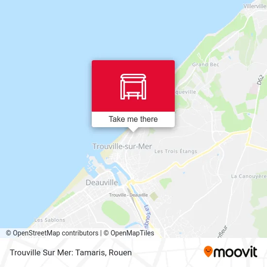 Mapa Trouville Sur Mer: Tamaris