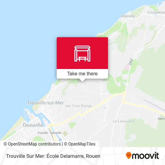 Trouville Sur Mer: École Delamarre map