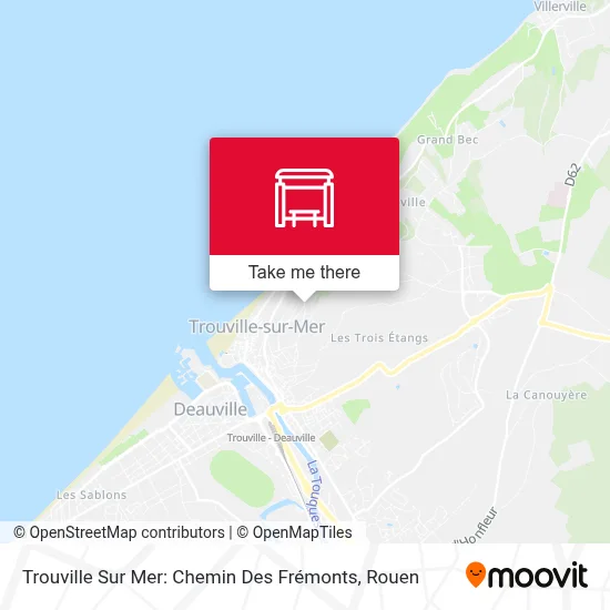 Trouville Sur Mer: Chemin Des Frémonts map