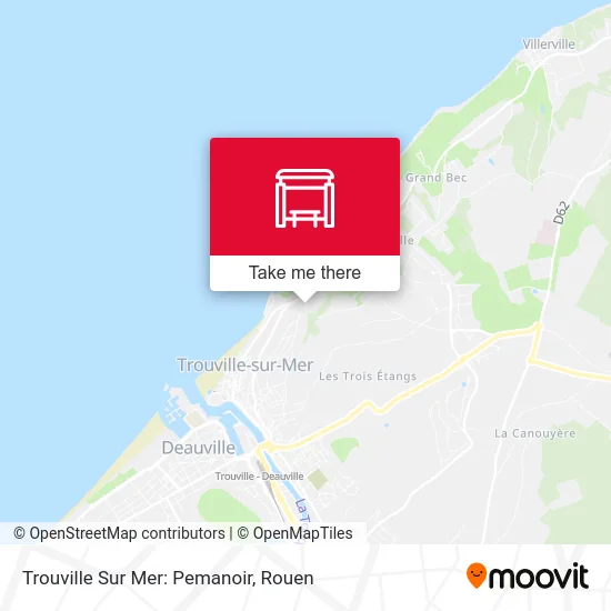 Trouville Sur Mer: Pemanoir map