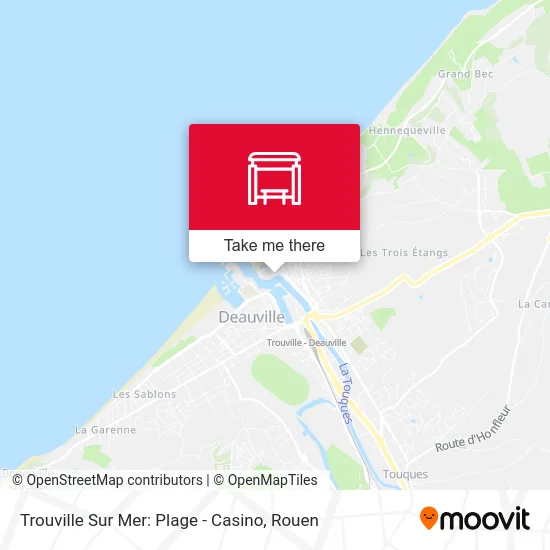 Trouville Sur Mer: Plage - Casino map