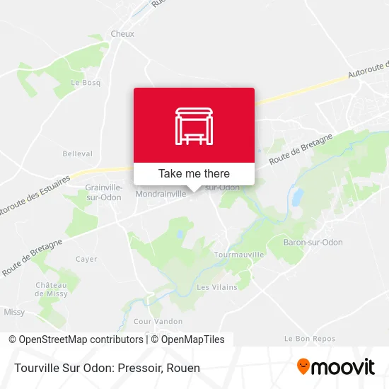 Tourville Sur Odon: Pressoir map