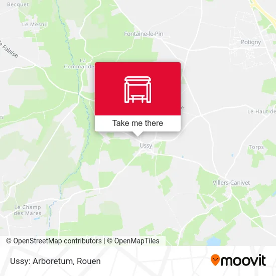 Mapa Ussy: Arboretum