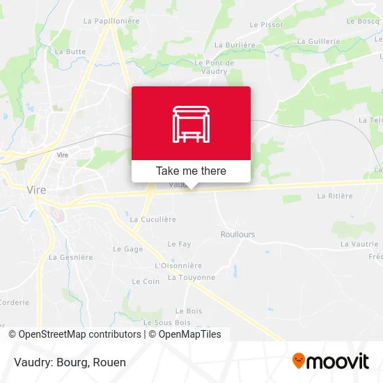 Mapa Vaudry: Bourg