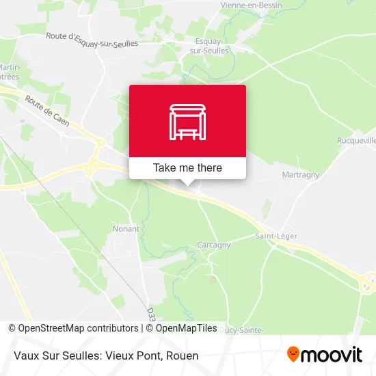 Vaux Sur Seulles: Vieux Pont map