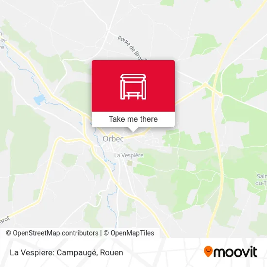 La Vespiere: Campaugé map