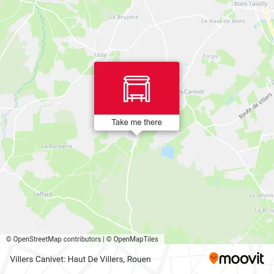 Villers Canivet: Haut De Villers map