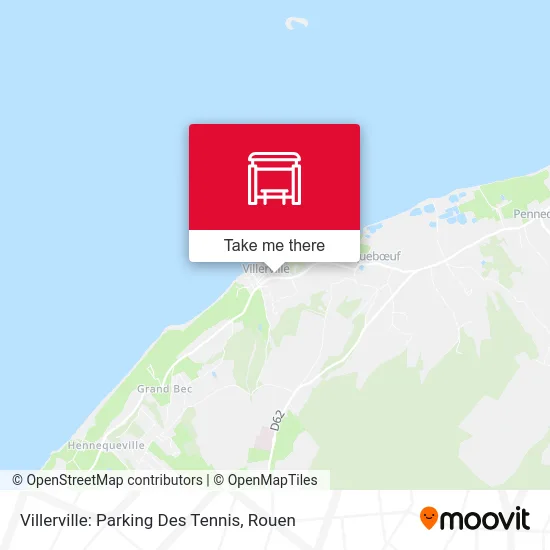 Villerville: Parking Des Tennis map