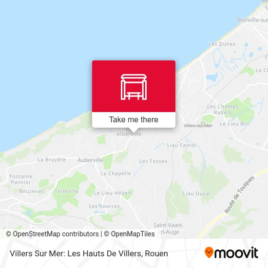 Villers Sur Mer: Les Hauts De Villers map
