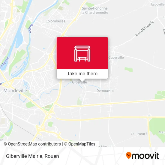 Giberville Mairie map