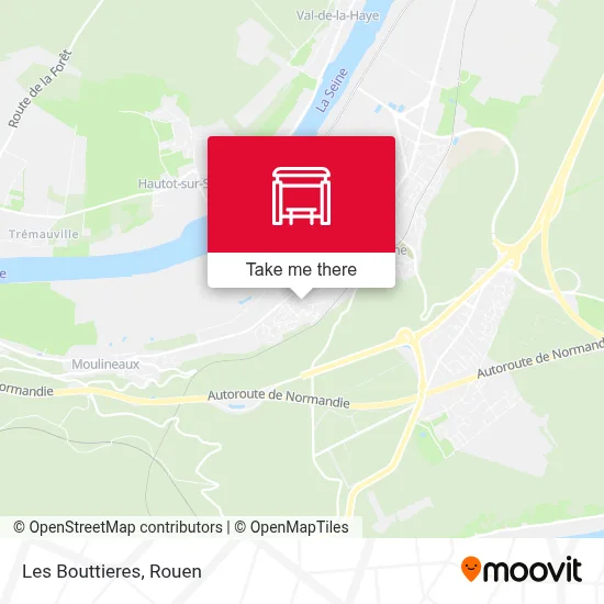 Les Bouttieres map