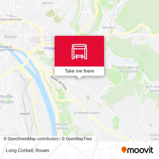 Mapa Long Corbeil